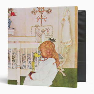 Lisbeth with a yellow tulip binder