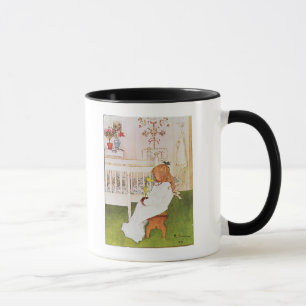 Lisbeth with a yellow tulip mug