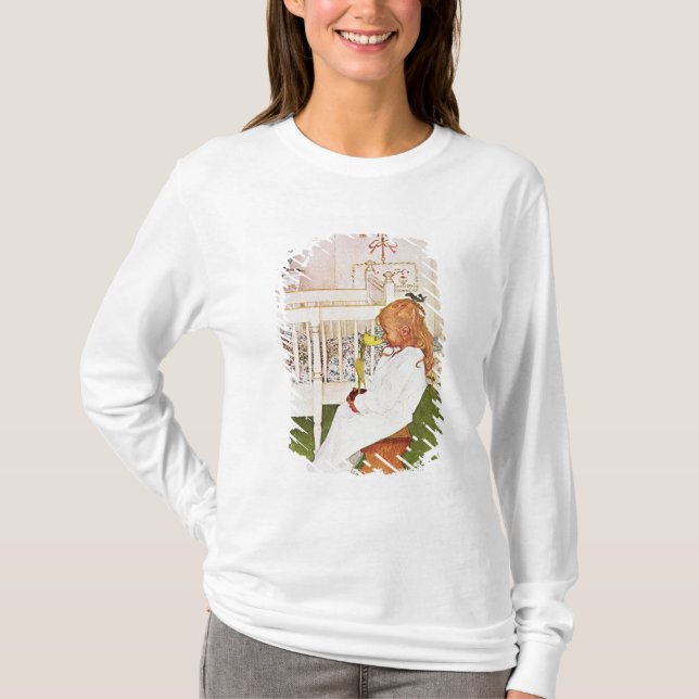 Lisbeth with a yellow tulip T-Shirt (Front)