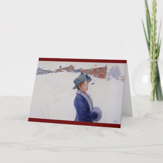Lisbeth's New Hat Holiday Card (Front)