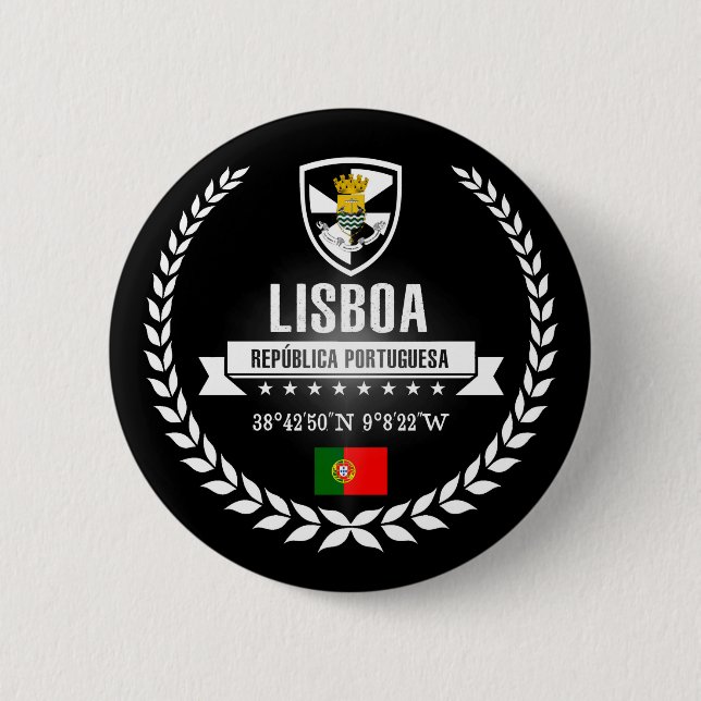 Lisboa 2 Inch Round Button (Front)