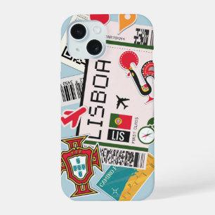 Lisboa Boarding Pass iPhone 15 Case