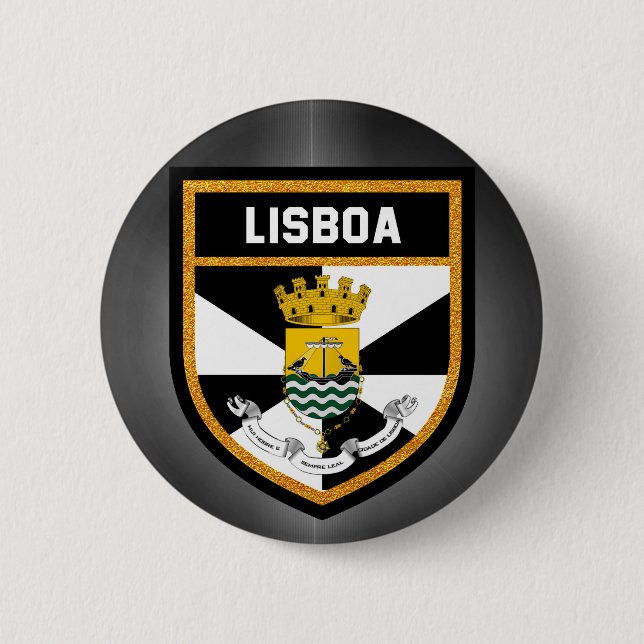 Lisboa  Flag 2 Inch Round Button (Front)