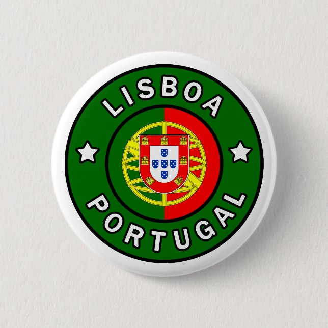 Lisboa Portugal 2 Inch Round Button (Front)