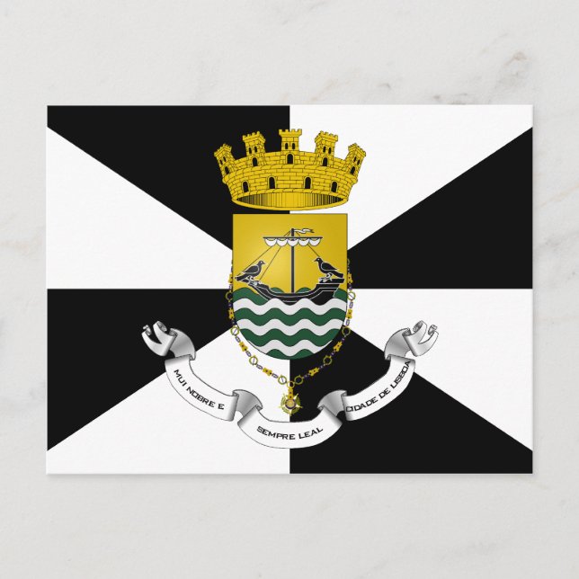 Lisboa, Portugal flag Postcard (Front)