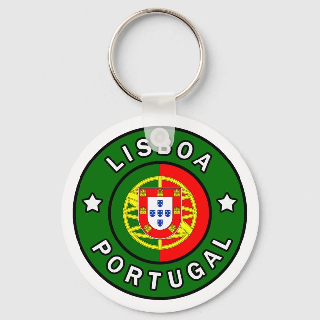 Lisboa Portugal Keychain (Front)
