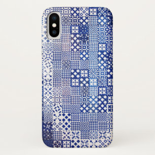 Lisbon Aquarium tiles texture pattern ceramic port iPhone X Case
