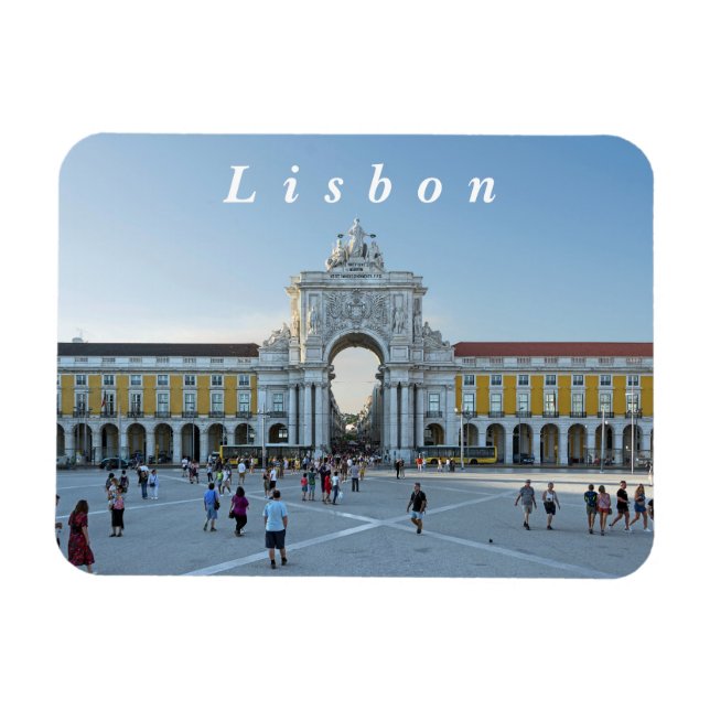 Lisbon. Commerce Square. Magnet (Horizontal)
