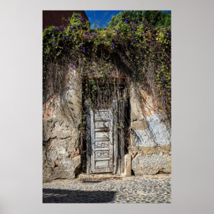 Lisbon Detail Old Door Portugal Poster