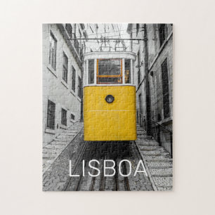 Lisbon Elevator Vintage Ascensores de Lisboa Retro Jigsaw Puzzle