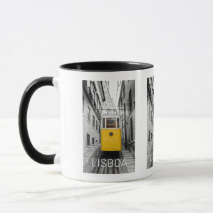 Lisbon Elevator Vintage Ascensores de Lisboa Retro Mug