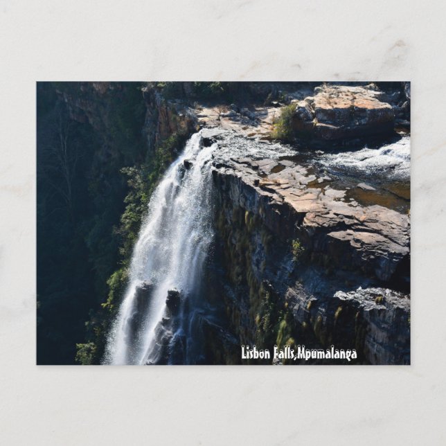 Lisbon Falls, Mpumalanga Postcard (Front)