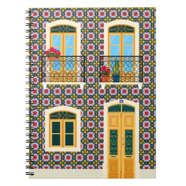 Lisbon house with tiles notebook (Front)
