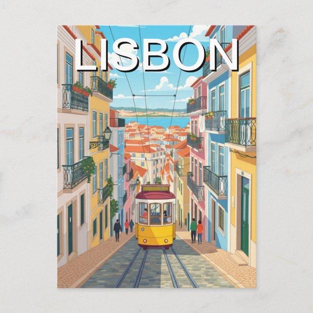 Lisbon Portugal Alfama Postcard (Front)