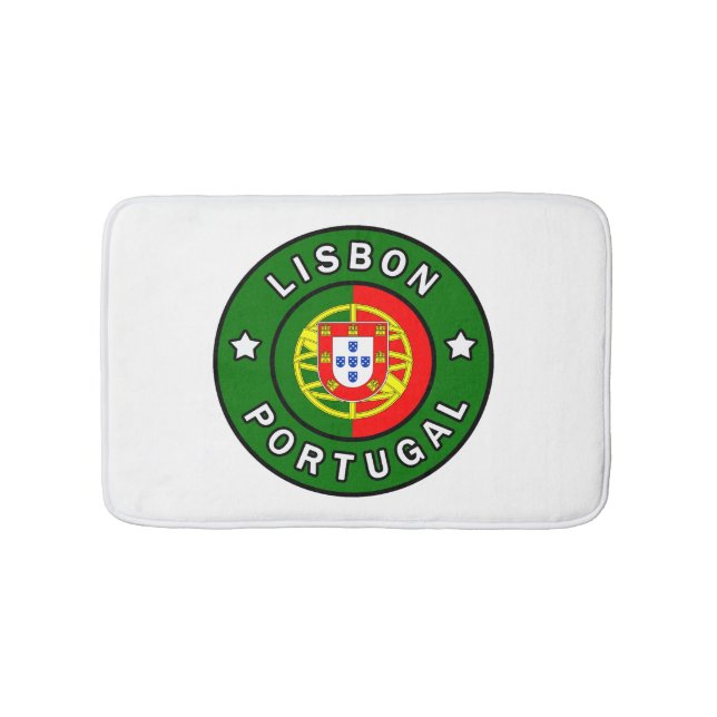Lisbon Portugal Bath Mat (Front)