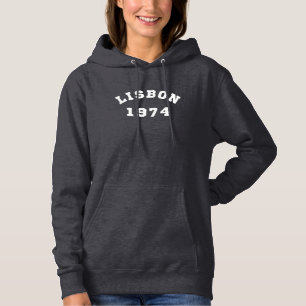 Lisbon Portugal City 1974 Vintage Hoodie