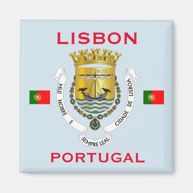 Lisbon Portugal Coat of Arms Magnet (Front)