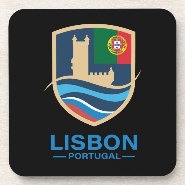 Lisbon Portugal Europe Coaster (Front)