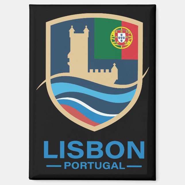 Lisbon Portugal Europe Magnet (Front)