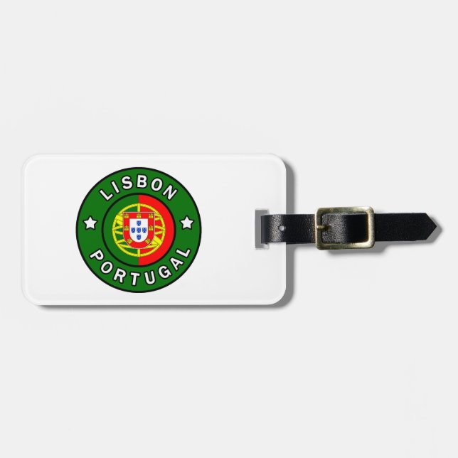 Lisbon Portugal Luggage Tag (Front Horizontal)