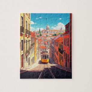 Lisbon Portugal Pantheon Alfama Anime Jigsaw Puzzle