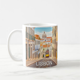 Lisbon Portugal Pantheon Alfama Watercolor Coffee Mug