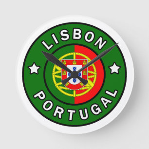 Lisbon Portugal Round Clock