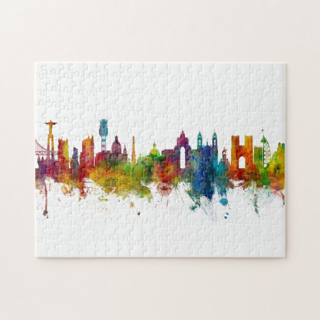 Lisbon Portugal Skyline Jigsaw Puzzle (Horizontal)