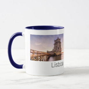 Lisbon Portugal Torre de Belém Sunset Holiday Mug