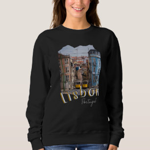 Lisbon Portugal Tram Portuguese Souvenirs Lisboa L Sweatshirt