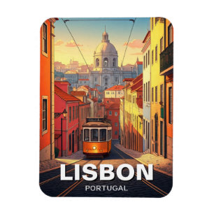 Lisbon Portugal Travel Alfama National Pantheon Magnet