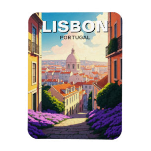 Lisbon Portugal Travel Alfama National Pantheon Magnet