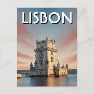 Lisbon Portugal Travel Belem Tower  Postcard
