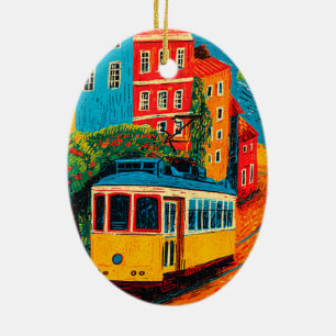Lisbon Portugal Travel Ceramic Ornament