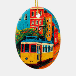  Lisbon Portugal Travel  Ceramic Ornament