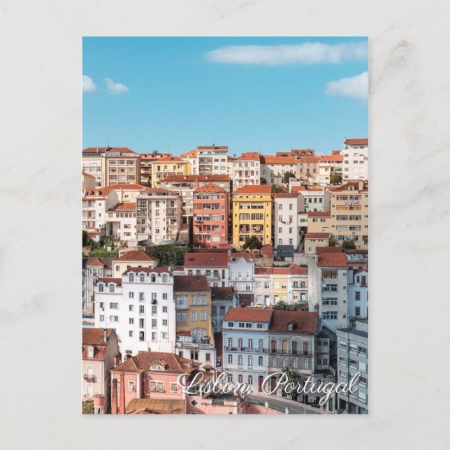 Lisbon Portugal travel postcard (Front)