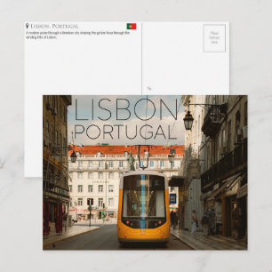 Lisbon, Portugal Travel Postcard