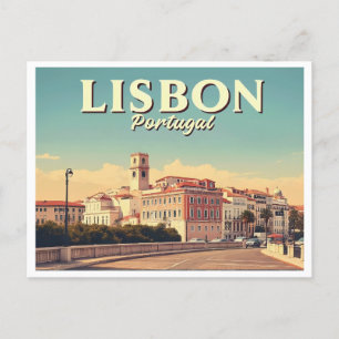 LISBON PORTUGAL VINTAGE POSTCARD