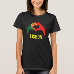 Lisbon Portuguese City Love Portugal Flag T-Shirt