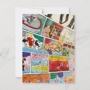 Lisbon Postcard, Fun Postcard, Colourful Graffiti  Postcard
