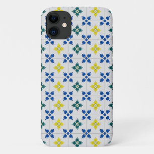 Lisbon pretty tiles or azulejo pattern iPhone 11 case