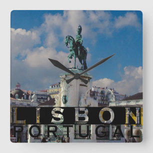 Lisbon Square Wall Clock