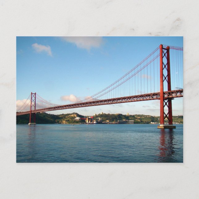 Lisbon Suspension Bridge Postcard (Front)