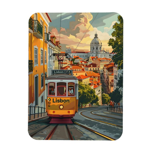 Lisbon Tramlines: Navigating the City's Skyline Magnet (Vertical)