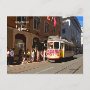 Lisbon Trams Postcard