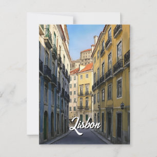 Lisbon travel postcard