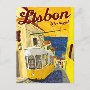 Lisbon Vintage Travel postcard