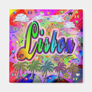 Lisbon Vista Express Magnet