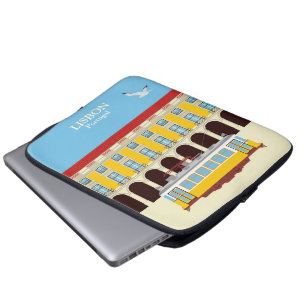 Lisbon yellow tram vintage style  laptop sleeve