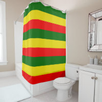 Lisbonne, Portugal Drapeau Bandes Douche Rideau